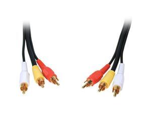 Comprehensive Model 3RCA-3RCA-6ST 6 ft Standard Series General Purpose 3 RCA Video Cable Male to Male Comprehensive Model 3RCA-3RCA-6ST 6 ft Standard Series General Purpose 3 RCA Video Cable Male to Male