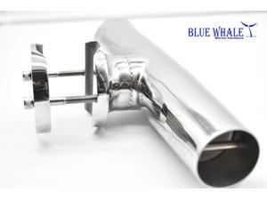 BLUE WHALE Marine Boat Stainless-Steel Clamp-on Fishing Rod Holder for Rail 1-1/4"-2" dia. BLUE WHALE Marine Boat Stainless-Steel Clamp-on Fishing Rod Holder for Rail 1-1/4"-2" dia.