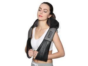 Nekteck Shiatsu Deep Kneading Massage Pillow with Heat, Speed Control, and Bi-Direction Control - Black Nekteck Shiatsu Deep Kneading Massage Pillow with Heat, Speed Control, and Bi-Direction Control - Black