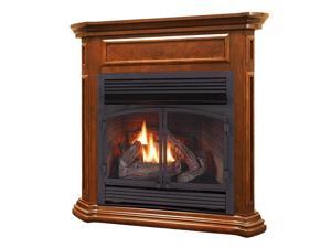 Duluth Forge Dual Fuel Ventless Gas Fireplace - 32,000 BTU, Remote Control, Apple Spice Finish, Model DFS-400R-4AS Duluth Forge Dual Fuel Ventless Gas Fireplace - 32,000 BTU, Remote Control, Apple Spice Finish, Model DFS-400R-4AS