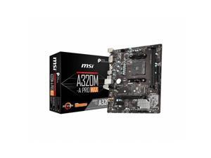MSI A320M-A PRO MAX AM4 AMD A320 SATA 6Gb/s Micro ATX AMD Motherboard MSI A320M-A PRO MAX AM4 AMD A320 SATA 6Gb/s Micro ATX AMD Motherboard