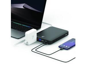 ChargeTech 40K Portable Power Outlet, 40,000 mAh Battery Pack (2) USB Ports, (1) AC Outlet 120W/110V, USB-C 5V/3A DC (CT-600024) for Cell Phones, Tablets, and Laptops ChargeTech 40K Portable Power Outlet, 40,000 mAh Battery Pack (2) USB Ports, (1) AC Outlet 120W/110V, USB-C 5V/3A DC (CT-600024) for Cell Phones, Tablets, and Laptops