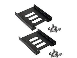 iMBAPrice (Pack of 2) 2.5" To 3.5" Bay SSD HDD Notebook Hard Disk Drive Black Mounting Bracket Adapter Tray Kit iMBAPrice (Pack of 2) 2.5" To 3.5" Bay SSD HDD Notebook Hard Disk Drive Black Mounting Bracket Adapter Tray Kit