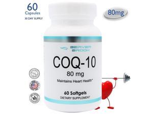 Beaver Brook Coenzyme COQ-10 80mg Dietary Supplement - 60 Softgels Beaver Brook Coenzyme COQ-10 80mg Dietary Supplement - 60 Softgels
