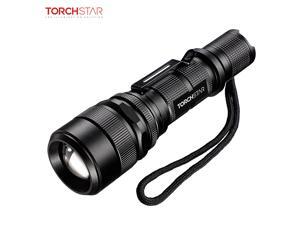 TORCHSTAR LED Strategic Flashlight with 5 Modes, USB Charging, Outdoor Torch with 5 Modes, IP65 Waterproof, Portable & Handheld Flashlight for Emergency, Camping, Hiking TORCHSTAR LED Strategic Flashlight with 5 Modes, USB Charging, Outdoor Torch with 5 Modes, IP65 Waterproof, Portable & Handheld Flashlight for Emergency, Camping, Hiking