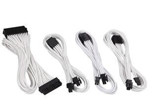 upHere Sleeved Cable - Cable Extension for Power Supply with Extra-Sleeved 24 PIN 8PIN 6PIN 4+4 PIN 500mm Length with Combs, White(19.7 inch/ 50CM) upHere Sleeved Cable - Cable Extension for Power Supply with Extra-Sleeved 24 PIN 8PIN 6PIN 4+4 PIN 500mm Length with Combs, White(19.7 inch/ 50CM)