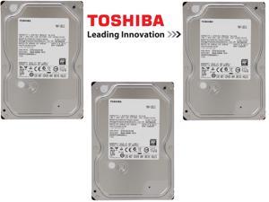 (Pack of 3) Toshiba 1TB 7200 RPM 32MB Cache SATA 6.0GB/S 3.5" HDD Bare Drive (Pack of 3) Toshiba 1TB 7200 RPM 32MB Cache SATA 6.0GB/S 3.5" HDD Bare Drive