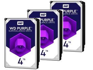 3 x WD Purple 4TB Surveillance Hard Disk Drive - 5400 RPM Class SATA 6Gb/s 64MB Cache 3.5 Inch WD40PURZ 3 x WD Purple 4TB Surveillance Hard Disk Drive - 5400 RPM Class SATA 6Gb/s 64MB Cache 3.5 Inch WD40PURZ