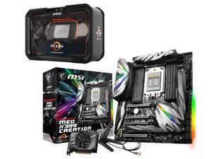 AMD RYZEN Threadripper 2990WX 32-Core / 64 Threads 3.0 GHz Socket sTR4 250W YD299XAZAFWOF Desktop Processor, MSI MEG X399 ... AMD RYZEN Threadripper 2990WX 32-Core / 64 Threads 3.0 GHz Socket sTR4 250W YD299XAZAFWOF Desktop Processor, MSI MEG X399 ...