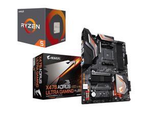 AMD RYZEN 5 2600 6-Core 3.4 GHz (3.9 GHz Max Boost), GIGABYTE X470 AORUS ULTRA GAMING R AMD RYZEN 5 2600 6-Core 3.4 GHz (3.9 GHz Max Boost), GIGABYTE X470 AORUS ULTRA GAMING R