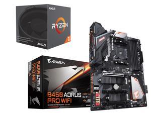 AMD RYZEN 5 2600 6-Core 3.4 GHz (3.9 GHz Max Boost) Desktop Processor, GIGABYTE B450 AORUS PRO WIFI (rev. 1.0) AM4 AMD AMD RYZEN 5 2600 6-Core 3.4 GHz (3.9 GHz Max Boost) Desktop Processor, GIGABYTE B450 AORUS PRO WIFI (rev. 1.0) AM4 AMD