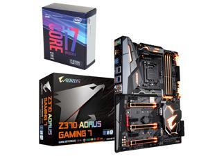 Intel Core i7-8700K Coffee Lake 6-Core 3.7 GHz (4.7 GHz Turbo), GIGABYTE Z370 AORUS Gaming 7 (rev. 1.0) LGA 1151 (300 Series) Intel Core i7-8700K Coffee Lake 6-Core 3.7 GHz (4.7 GHz Turbo), GIGABYTE Z370 AORUS Gaming 7 (rev. 1.0) LGA 1151 (300 Series)