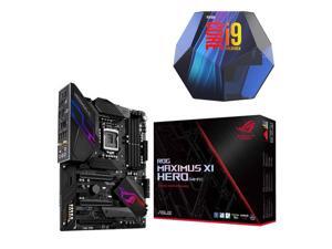 Intel Core i9-9900K Coffee Lake 8-Core 16-Thread 3.6 GHz (5.0 GHz Turbo), ASUS ROG Maximus XI Hero Z390 Gaming Motherboard Intel Core i9-9900K Coffee Lake 8-Core 16-Thread 3.6 GHz (5.0 GHz Turbo), ASUS ROG Maximus XI Hero Z390 Gaming Motherboard