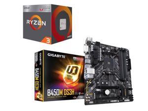 AMD RYZEN 3 2200G Quad-Core 3.5 GHz (3.7 GHz Turbo), GIGABYTE B450M DS3H AM4 AMD B450 AMD RYZEN 3 2200G Quad-Core 3.5 GHz (3.7 GHz Turbo), GIGABYTE B450M DS3H AM4 AMD B450