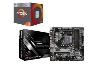 AMD RYZEN 3 2200G Quad-Core 3.5 GHz (3.7 GHz Turbo), ASRock B450M PRO4 AM4 AMD B450 SATA 6Gb/s USB 3.1 HDMI Micro ATX AMD ... AMD RYZEN 3 2200G Quad-Core 3.5 GHz (3.7 GHz Turbo), ASRock B450M PRO4 AM4 AMD B450 SATA 6Gb/s USB 3.1 HDMI Micro ATX AMD ...