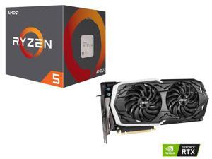AMD RYZEN 5 2600 6-Core 3.4 GHz (3.9 GHz Max Boost), MSI GeForce RTX 2070 DirectX 12 RTX 2070 ARMOR 8G 8GB AMD RYZEN 5 2600 6-Core 3.4 GHz (3.9 GHz Max Boost), MSI GeForce RTX 2070 DirectX 12 RTX 2070 ARMOR 8G 8GB