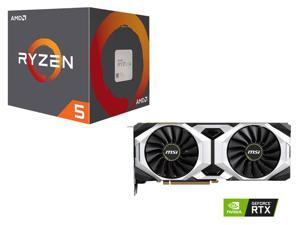 AMD RYZEN 5 2600 6-Core 3.4 GHz (3.9 GHz Max Boost), MSI GeForce RTX 2080 DirectX 12 RTX 2080 VENTUS 8G 8GB AMD RYZEN 5 2600 6-Core 3.4 GHz (3.9 GHz Max Boost), MSI GeForce RTX 2080 DirectX 12 RTX 2080 VENTUS 8G 8GB