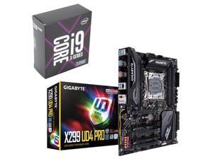 Intel Core i9-9900X Skylake X 10-Core 3.5 GHz (4.4 GHz Turbo) LGA 2066 Processor, GIGABYTE X299 UD4 Pro Intel Motherboard Intel Core i9-9900X Skylake X 10-Core 3.5 GHz (4.4 GHz Turbo) LGA 2066 Processor, GIGABYTE X299 UD4 Pro Intel Motherboard