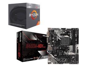 AMD RYZEN 3 2200G Quad-Core 3.5 GHz (3.7 GHz Turbo), ASRock B450M-HDV R4.0 AM4 AMD Promontory B450 SATA 6Gb/s USB 3.1 HDMI Micro ATX AMD Motherboard AMD RYZEN 3 2200G Quad-Core 3.5 GHz (3.7 GHz Turbo), ASRock B450M-HDV R4.0 AM4 AMD Promontory B450 SATA 6Gb/s USB 3.1 HDMI Micro ATX AMD Motherboard