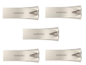 5 x SAMSUNG 32GB BAR Plus (Metal) USB 3.1 Flash Drive, Speed Up to 200MB/s (MUF-32BE3/AM) 5 x SAMSUNG 32GB BAR Plus (Metal) USB 3.1 Flash Drive, Speed Up to 200MB/s (MUF-32BE3/AM)