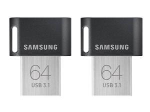 2 x Samsung 64GB FIT Plus USB 3.1 Flash Drive, Speed Up to 200MB/s (MUF-64AB/AM) 2 x Samsung 64GB FIT Plus USB 3.1 Flash Drive, Speed Up to 200MB/s (MUF-64AB/AM)