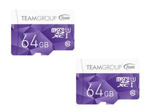 2 x Team Group 64GB Color microSDXC UHS-I/U1 Class 10 Memory Card with Adapter, Speed Up to 80MB/s (TCUSDX64GUHS41) 2 x Team Group 64GB Color microSDXC UHS-I/U1 Class 10 Memory Card with Adapter, Speed Up to 80MB/s (TCUSDX64GUHS41)