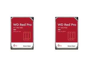 2 x WD Red Pro WD6003FFBX 6TB 7200 RPM 256MB Cache SATA 6.0Gb/s 3.5" Internal Hard Drive Bare Drive 2 x WD Red Pro WD6003FFBX 6TB 7200 RPM 256MB Cache SATA 6.0Gb/s 3.5" Internal Hard Drive Bare Drive