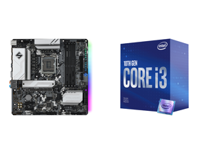 ASRock B560M STEEL LEGEND LGA 1200 Intel B560 SATA 6Gb/s Micro ATX Intel Motherboard and Intel Core i3-10100F - Core i3 10th ... ASRock B560M STEEL LEGEND LGA 1200 Intel B560 SATA 6Gb/s Micro ATX Intel Motherboard and Intel Core i3-10100F - Core i3 10th ...