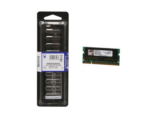 Kingston 4GB 200-Pin DDR2 SO-DIMM DDR2 667 (PC2 5300) Laptop Memory