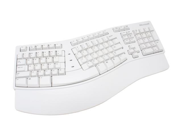 Microsoft White Natural Keyboard Elite