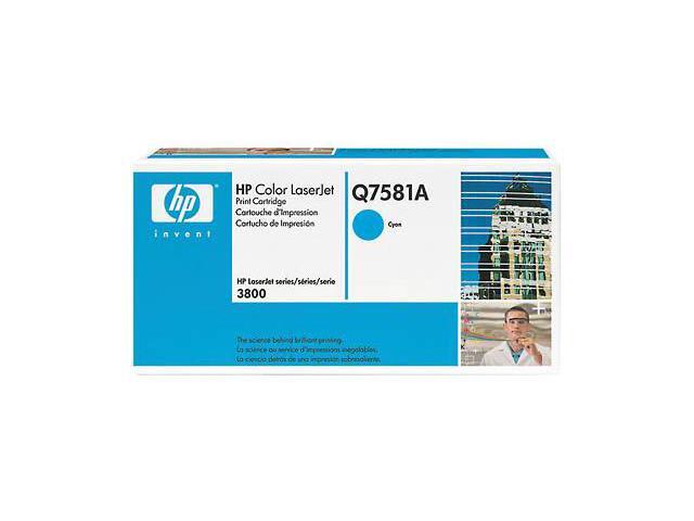HP Q7581A Cyan Print Cartridge for Color LaserJet 3800 Series
