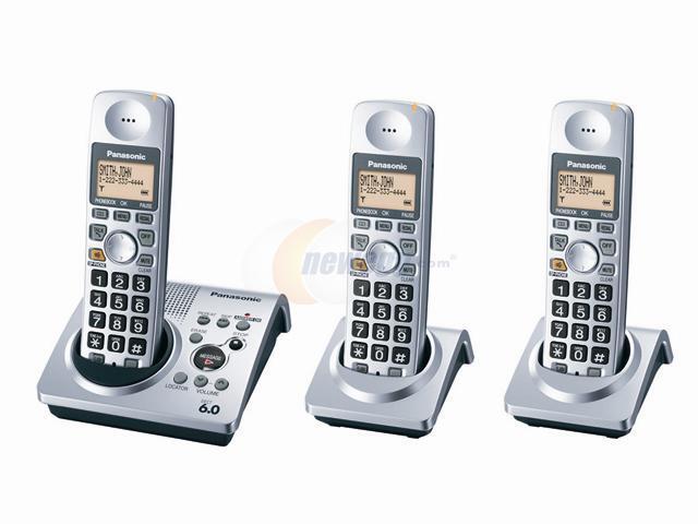 Panasonic KX TG1033S 1 9 GHz Digital DECT 6 0 3X Handsets Expandable