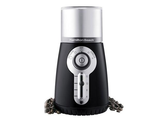 Hamilton Beach 80374 Black Deluxe Custom Coffee Grinder