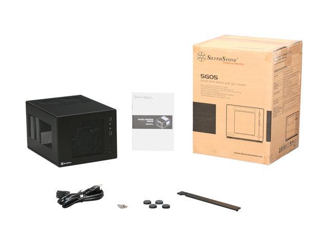 Silverstone Sugo Series Sg Bb All Black Plastic Secc Mini Itx