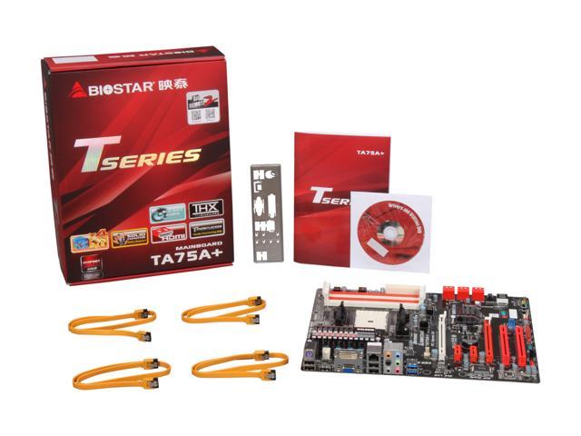 Used Very Good BIOSTAR TA75A FM1 ATX AMD Motherboard Newegg