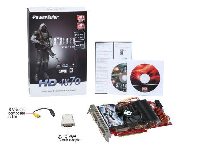 Open Box PowerColor Radeon HD 4870 Video Card AX4870 512MD5 Newegg