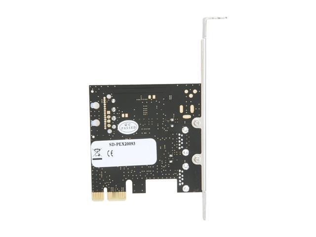 Open Box Syba Usb Port Pci E Card With V Molex Power Connector