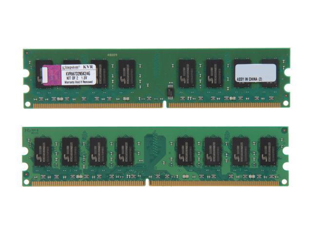 Kingston 4GB 2 X 2GB DDR2 667 PC2 5300 Dual Channel Kit Desktop