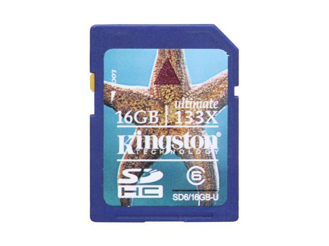 Kingston Ultimate 16GB Secure Digital High Capacity SDHC Flash Card