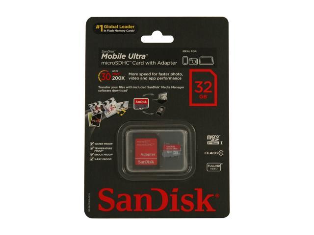 Open Box Sandisk Mobile Ultra Gb Microsdhc Flash Card Model Sdsdqy