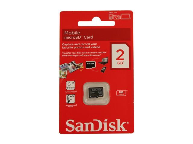 SanDisk 2GB MicroSD Flash Card Model SDSDQM 002G B35 Newegg