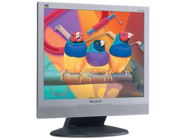 ViewSonic 15 Active Matrix TFT LCD XGA LCD Monitor 25 Ms 1024 X 768