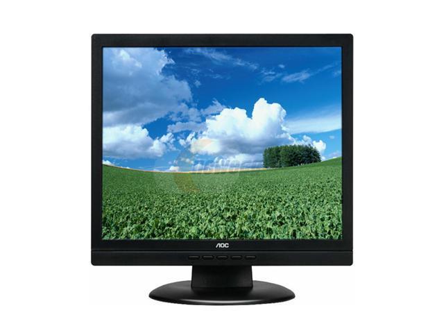 AOC 17 Active Matrix TFT LCD SXGA LCD Monitor 5 Ms 1280 X 1024 D Sub