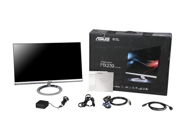 Open Box ASUS MX239H Silver Black 23 Widescreen LED Backlight LCD