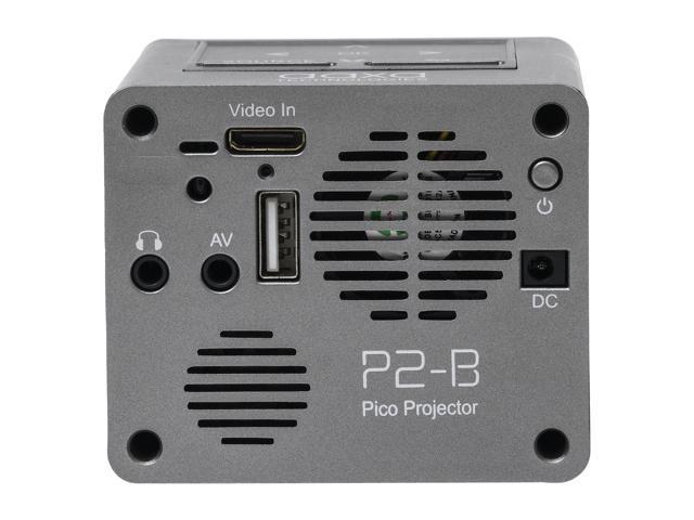 AAXA P2 B LED DLP Mini Portable Pico Projector With HDMI Onboard