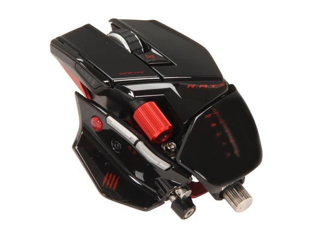 Mad Catz R A T Gaming Mouse For Pc And Mac Gloss Black Newegg