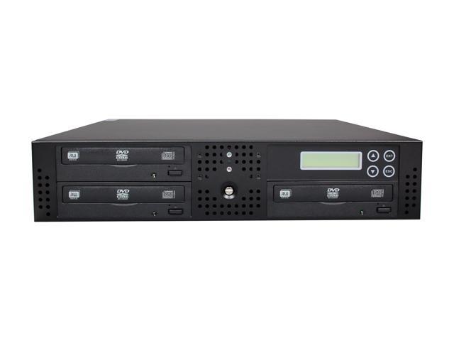 Systor Black 1 To 3 SATA DVD CD Rackmount Duplicator 24X W 500GB HDD