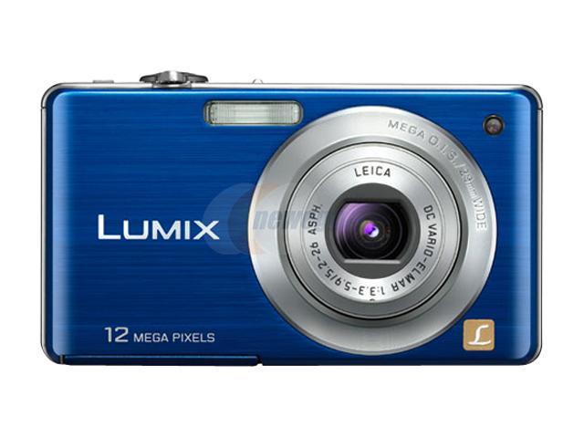 Panasonic Lumix Dmc Fs Blue Mp Digital Camera Newegg