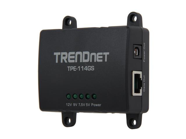 TRENDnet TPE 114GS Gigabit Power Over Ethernet PoE Splitter Newegg