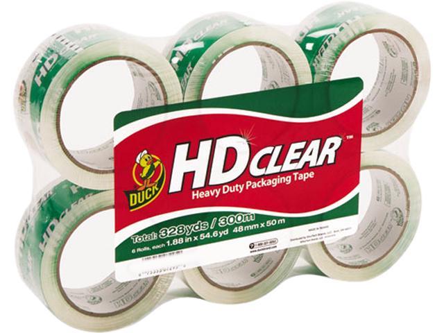 Duck Cs Pk Heavy Duty Carton Packaging Tape X Yds Clear